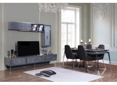 Tavolo da pranzo Gruppo 6 sedie Mobili tavolo 8 pezzi Set sala da pranzo Garnitura