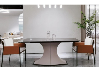 Tavolo da pranzo in legno naturale elegante tavolo bianco in stile moderno