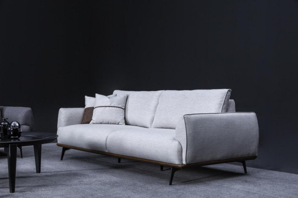 Sofà a tre posti e poltrona da salotto Set Design Moderno Divano in tessuto