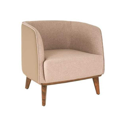 Sedia beige imbottita per soggiorno monoposto poltrona da designer lounge relax  Sedia beige imbottita per soggiorno monoposto poltrona da designer lounge relax