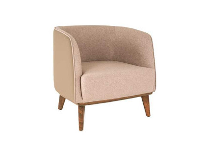 Sedia beige imbottita per soggiorno monoposto poltrona da designer lounge relax  Sedia beige imbottita per soggiorno monoposto poltrona da designer lounge relax