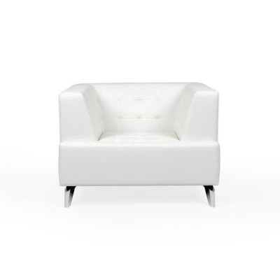 Sedia bianca Poltrona TV Lounge Singola Salotto Club Poltrona relax