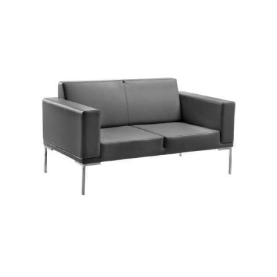 Stile grigio da ufficio divano a due posti in ecopelle design 2 posti.