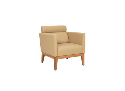 Poltrona club beige Relax 1 posto. Poltrona designer per soggiorno.