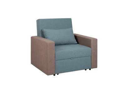 Sedia blu con funzione letto per soggiorno monoposto Relax di lusso poltrona da club.