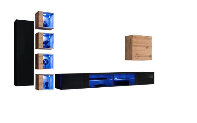 Mobili moderni Designer parete attrezzata di lusso Set nuovo armadio a parete