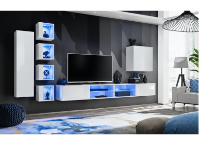 Mobile porta TV moderno appeso al muro design armadio sospeso mobile porta TV in legno nuovo