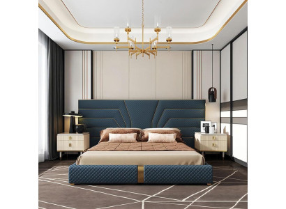 Designer Letto Letti Letto Imbottito in Metallo Oro 180x200 Letto Matrimoniale Letto Matrimoniale