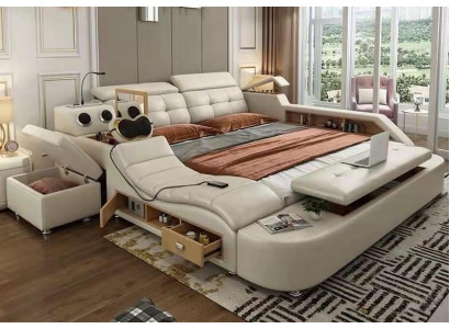 Letto multifunzione Letti matrimoniali Letto moderno 180x200cm Nuovo