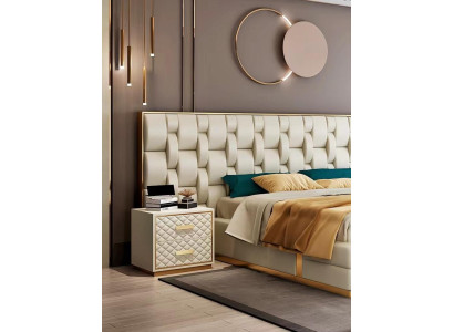 Design comodino tavolini da caffè camera da letto di lusso in legno