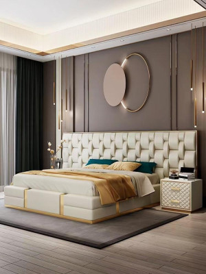 Design comodino tavolini da caffè camera da letto di lusso in legno