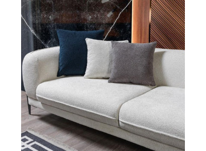 Divano angolare bianco a L-forma Soggiorno Divani Divani Moderni Sofas