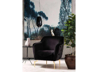Mobili moderni, poltrona Chesterfield di lusso, poltrona da cocktail, mobili in acciaio inossidabile.