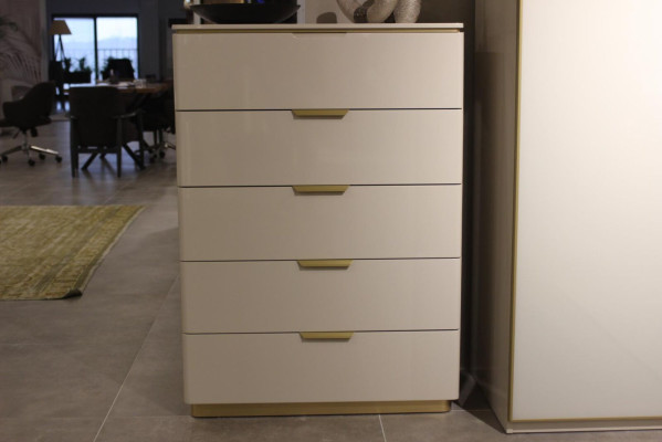 Mobili di design per la camera da letto, cassettiera di lusso con 4 cassetti in legno, nuovo armadio in legno.