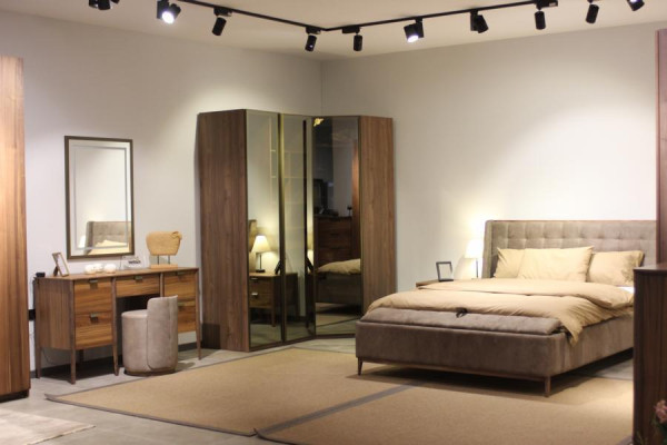 Set da camera da letto letto + 2 comodini Comò Armadio Set di lusso Nuovo