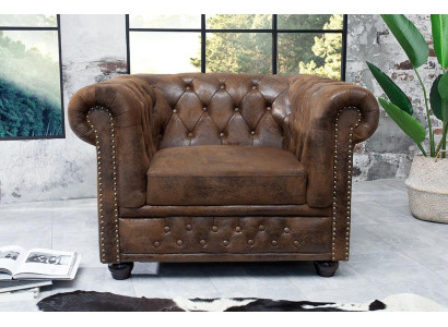 Chesterfield poltrona divano televisivo 1 posto divano tessuto stoffa divani imbottiti