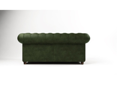 Chesterfield lusso divano a 2 posti in stoffa nuovo