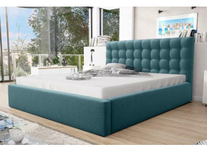 Letto king size moderno, letto Chesterfield moderno, letto matrimoniale da hotel moderno.