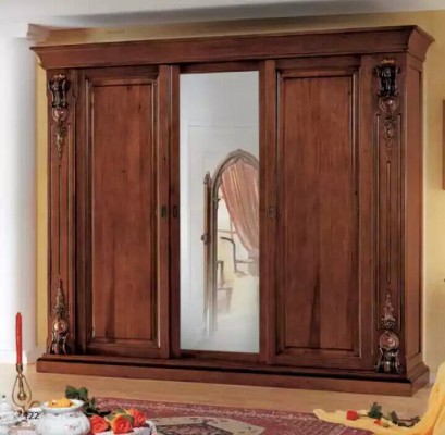 Camera da letto Armadio Abbigliamento Mobili di lusso in legno massello Armadi Design Nuovi