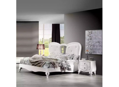 Camera da letto 5 pezzi. Set Letto 2 comodini Armadio Moderno Mobili