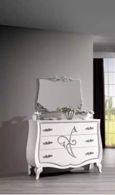 Camera da letto 5 pezzi. Set Letto 2 comodini Armadio Moderno Mobili