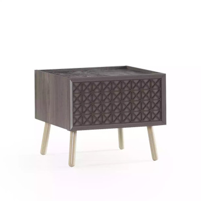 Camera da letto Comodino Console per la notte Legno Grigio Comodino per bambini di lusso