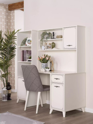 Scrivania per bambini scrivania scrivania da computer in legno bianco design tavolo tavoli