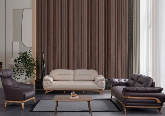 Salotto Mobili Designer Divano a tre posti Poltrona Set di poltrone Nuovo