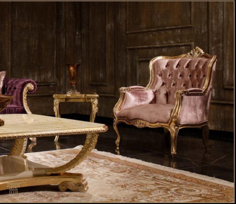 Classico set di divani Chesterfield rosa, divano a 3 posti, tavolino e poltrona