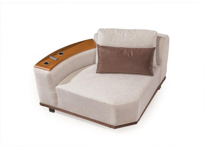 Divano modulare beige Design angolare Divani imbottiti di lusso per soggiorno.