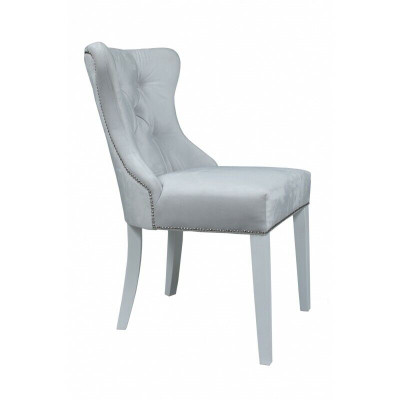 Designer due sedie grigie Chesterfield Hotel set di poltrone gruppo x2-er.