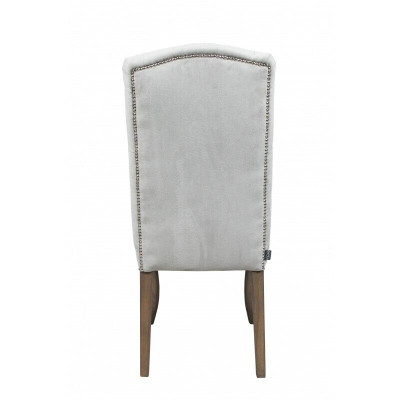 Chesterfield x4 sedie imbottite Set di design Sedi di tessuto Set di lusso per 4