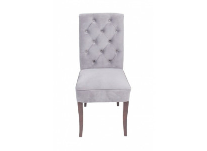 Gruppo di sedie Chesterfield grigie, set di mobili da designer x4 sedie