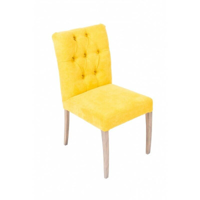 Giallo set di sedie Chesterfield esclusivo x6 sedie imbottite da sala da pranzo