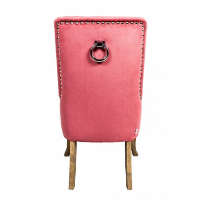 Sedia Chesterfield rossa x6 gruppo di sedie da designer in pelle.