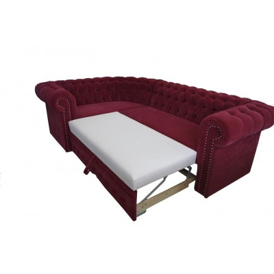 Divano ad angolo Chesterfield imbottito in velluto divano ad angolo in velluto con sedili imbottiti.