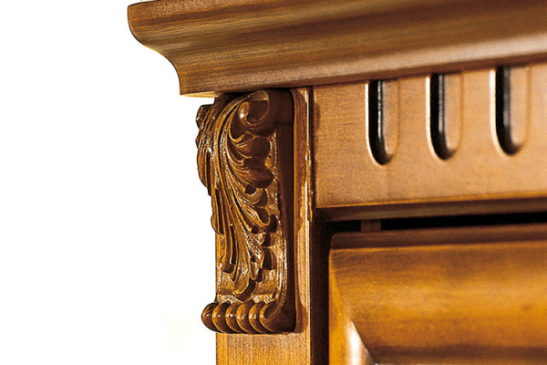 Mobili classici Armadio Armadio a parete armadietto Armadio abiti massiccio Stile coloniale O4D