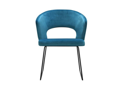 Moderne sedie a sdraio Gruppo 8 Set di sedie Rivestimento verde Bracciolo Design