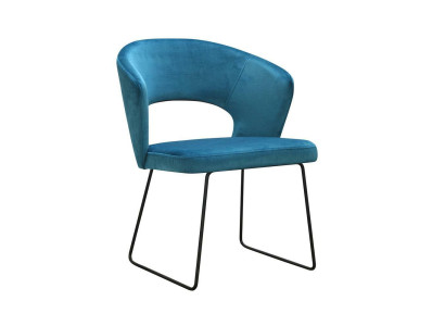Moderne sedie a sdraio Gruppo 8 Set di sedie Rivestimento verde Bracciolo Design