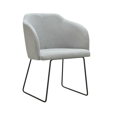 Sei poltroncine moderne Gruppo 8 sedie Set Rivestimento verde Braccioli Design