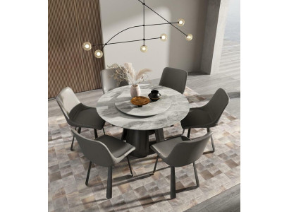 Set di sedie Gruppo di sedie per hotel con rivestimento 6x Gruppi di sedie in acciaio inossidabile