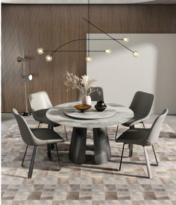 Set di sedie Gruppo di sedie per hotel con rivestimento 6x Gruppi di sedie in acciaio inossidabile