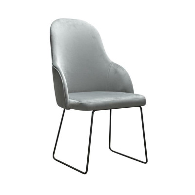 Sedia 6x Sedia da pranzo Poltrona Lounge Tessuto Seduta Set Nuovo Club TV