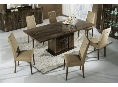 Set di sedie in legno gruppo nuovo con imbottitura per cucina, soggiorno, sala da pranzo 6x sedie