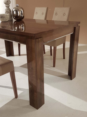 Sedia di legno imbottita per il soggiorno sala da pranzo con gruppo da 4 pezzi. Nuovo