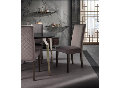 Sedie Poltrona Lounge TV Sedia 1x Poltrona Nuova di lusso Sedia Sala da pranzo Imbottita