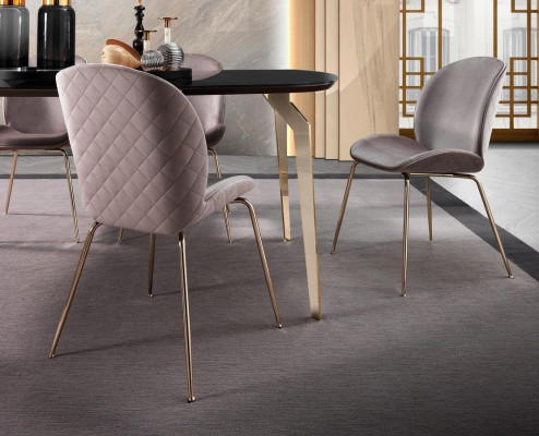 Sedie da pranzo in legno Sedia di lusso Beige Poltrona Soggiorno Mobili nuovi