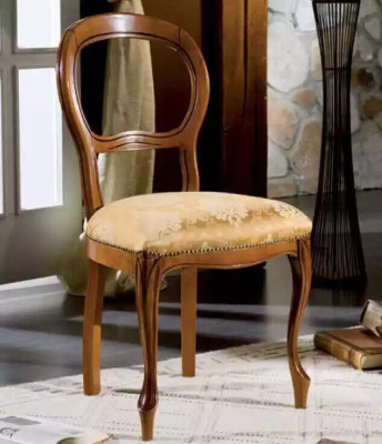 Sedia da designer Sedia classica da sala da pranzo Sedia imbottita Tessuto Mobili