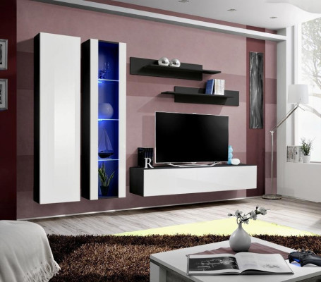 Soggiorno Mobili Parete attrezzata Supporto TV Arredamento completo Moderno