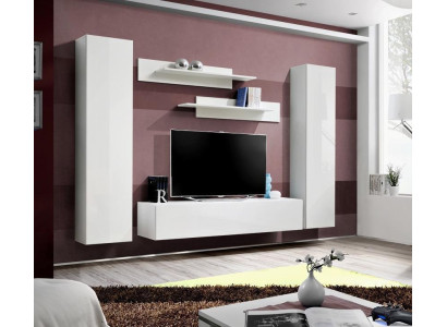 Soggiorno Arredamento completo per il soggiorno Set 5 pezzi Mensole a parete Supporto TV